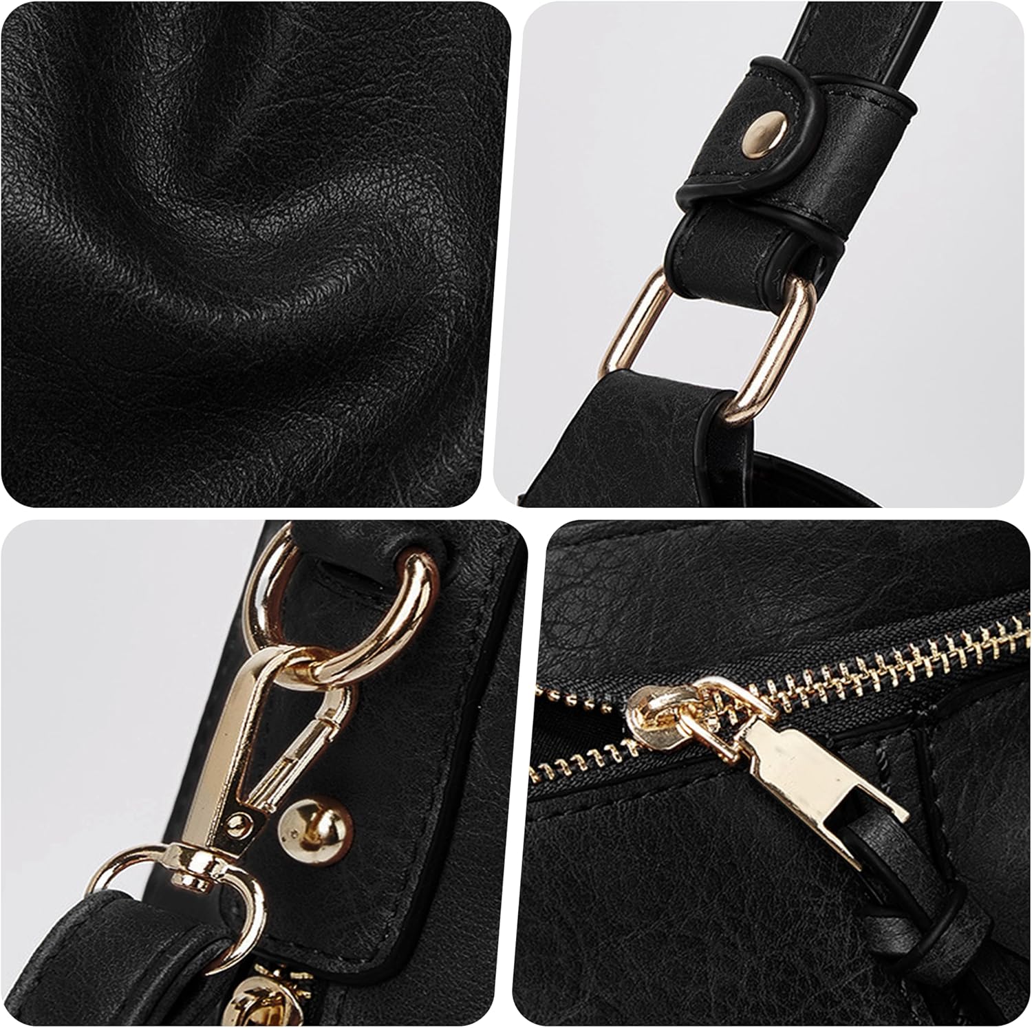 Thumbnail 5 de Mabecol Shopper Tasche Damen (groß) – elegante Umhängetasche aus PU mit Reißverschluss