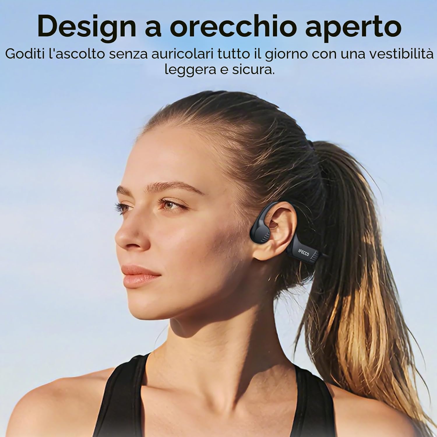 Thumbnail 1 de IFECCO Cuffie a conduzione ossea Wireless 6.0 IPX67
