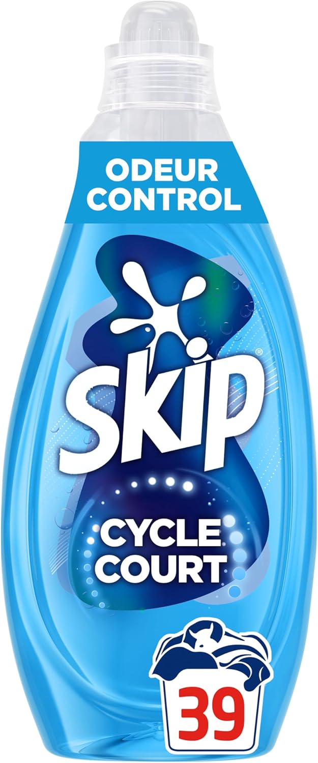 Detalle de Skip - Lessive Liquide Cycle Court Parfait Couleur Protect, 39 lavages