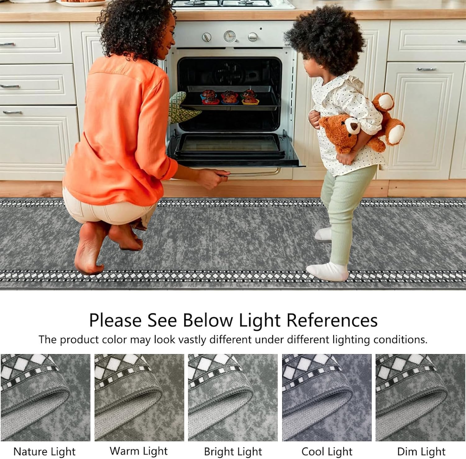 Thumbnail 4 de Homcomodar 65x300cm Hallway Runner Rug