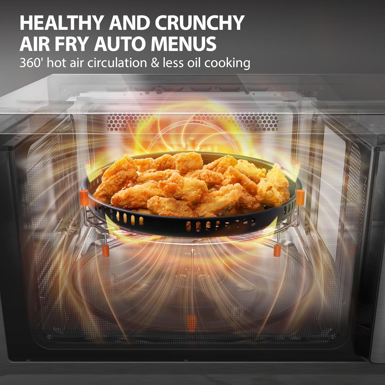 Thumbnail 4 de TOSHIBA Air Fry Auto Menu Combo 5-IN-1 Countertop Microwave Oven (26L) ML2-EC26SF(BS)