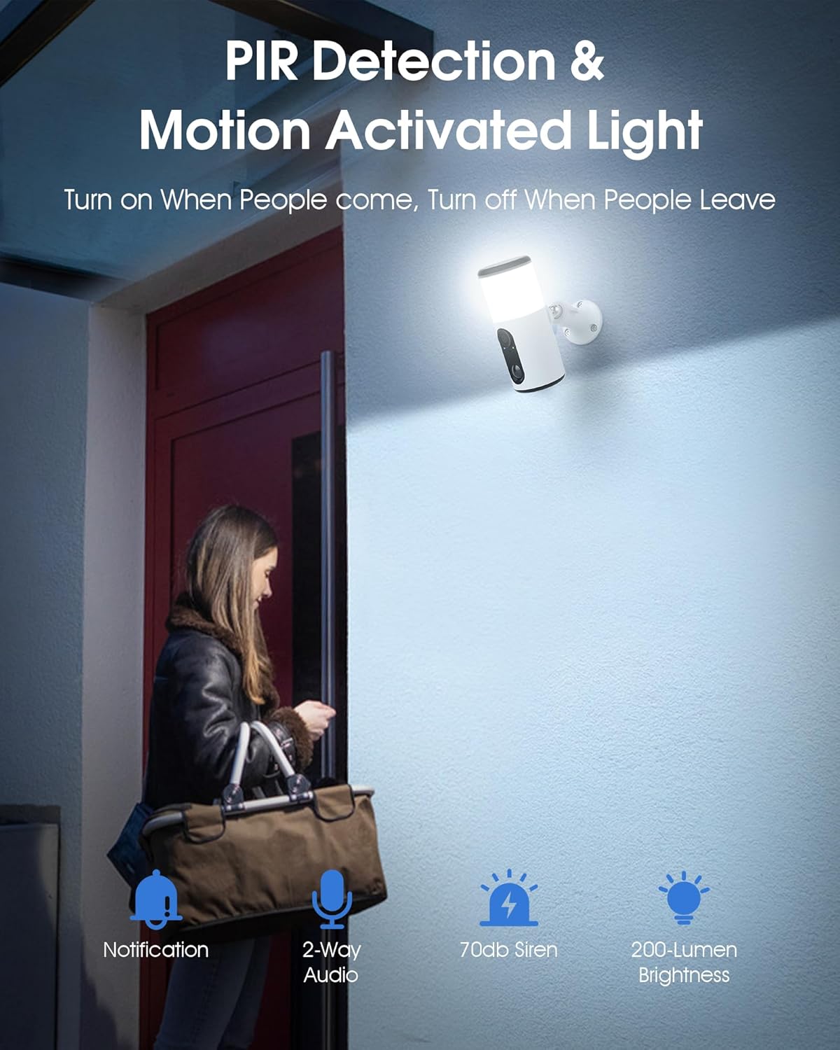 Thumbnail 2 de ANRAN 2K 2PCS Floodlight Solar WiFi Security Cameras (3MP) with Colour Night Vision, PIR, Two-Way Audio & IP66