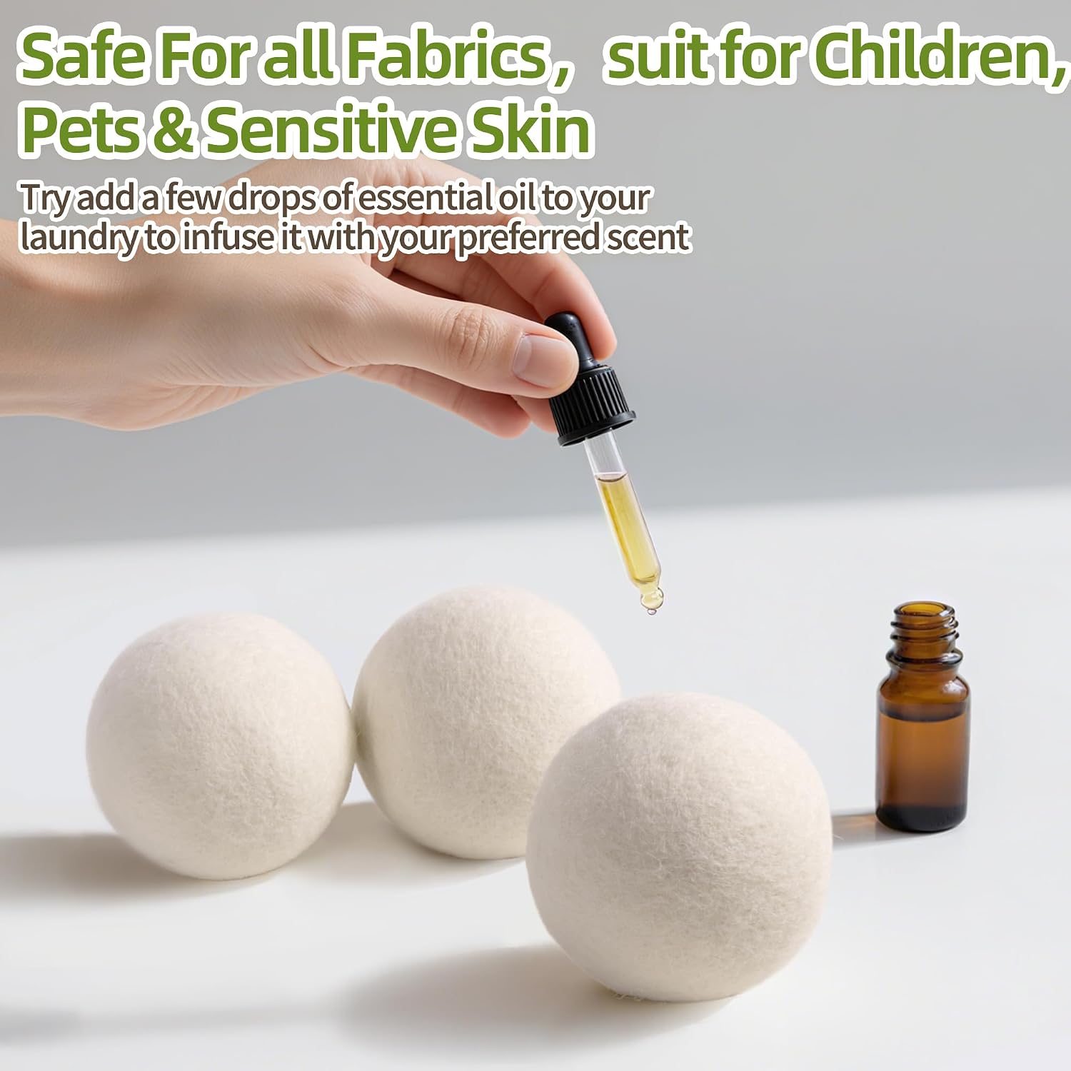 Thumbnail 6 de Foneso 001 XL Wool Dryer Balls, 6-Pack, Reusable New Zealand Wool