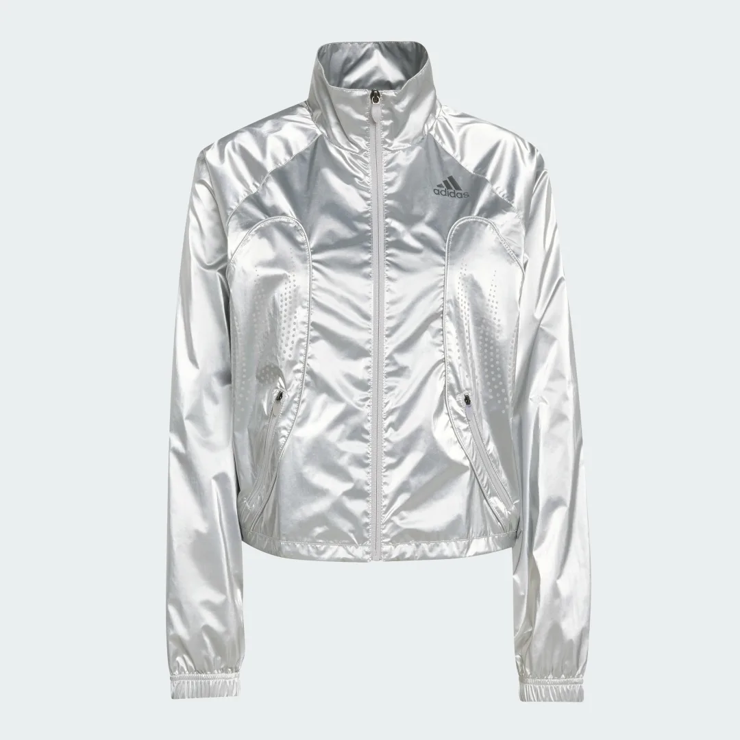 Detalle 2 de CHAQUETA DEPORTIVA F50 de Adidas ( Plateado )