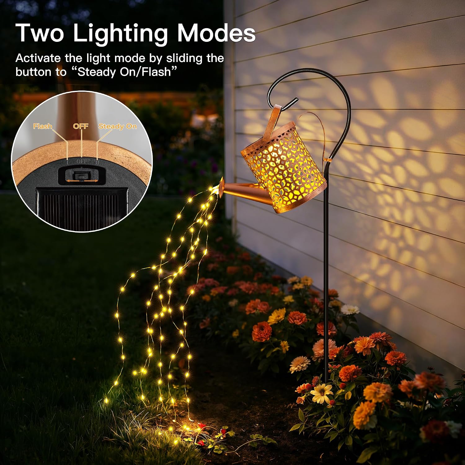 Detalle 1 de Ollny Solar Watering Can Lights 10 hrs
