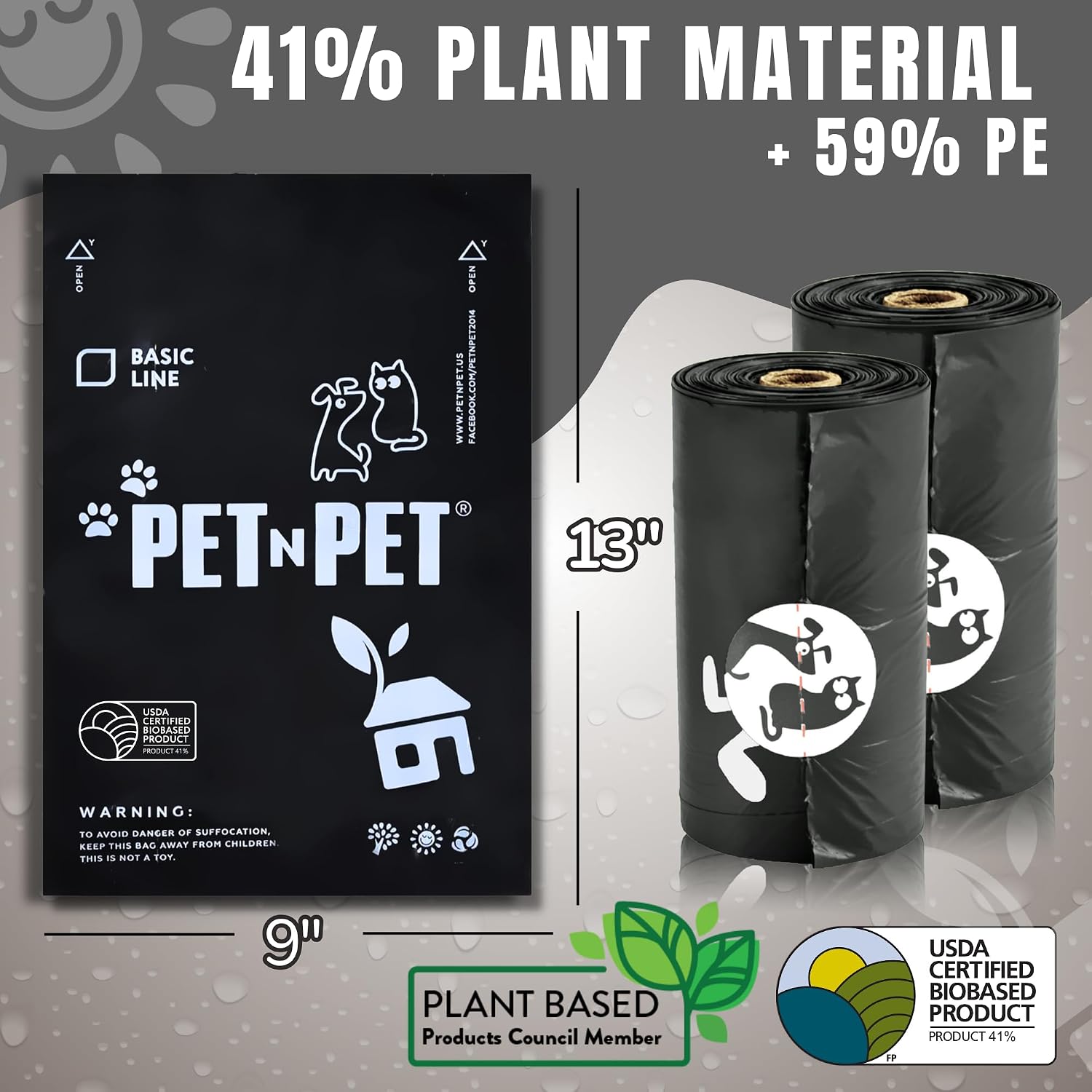 Detalle 2 de PET N PET 1080 Biodegradable Poo Bags 9x13