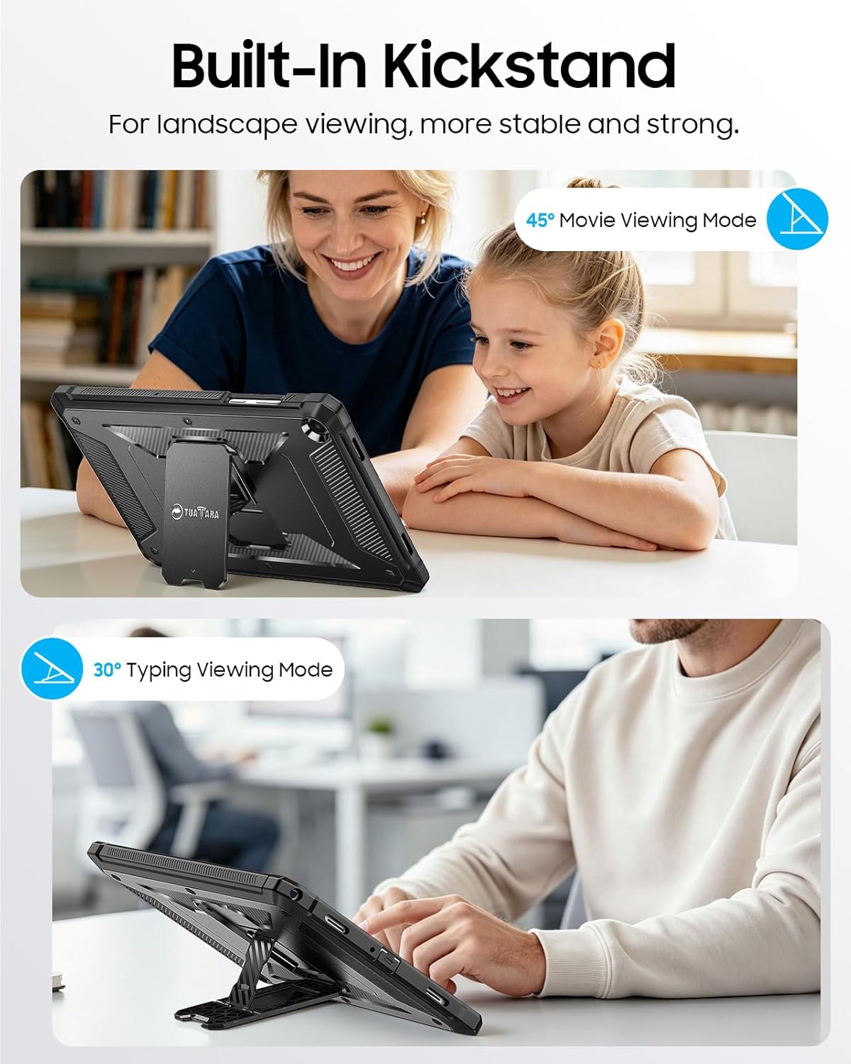 Detalle de FINTIE Antiurto Cover per Samsung Galaxy Tab A11+ Plus 11" 2025 e Tab A9+ Plus 11" 2023: protezione robuste con supporto