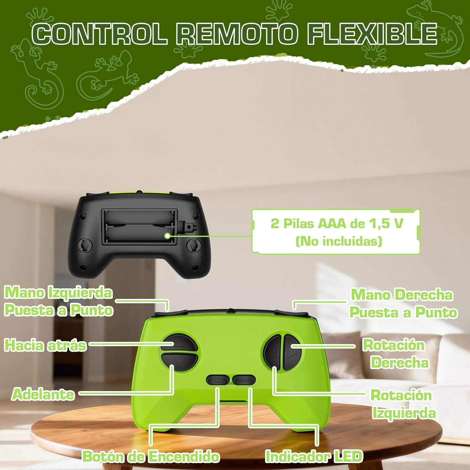 Detalle 1 de Yidoroye Gecko-Kletterroboter mit 10 m Reichweite