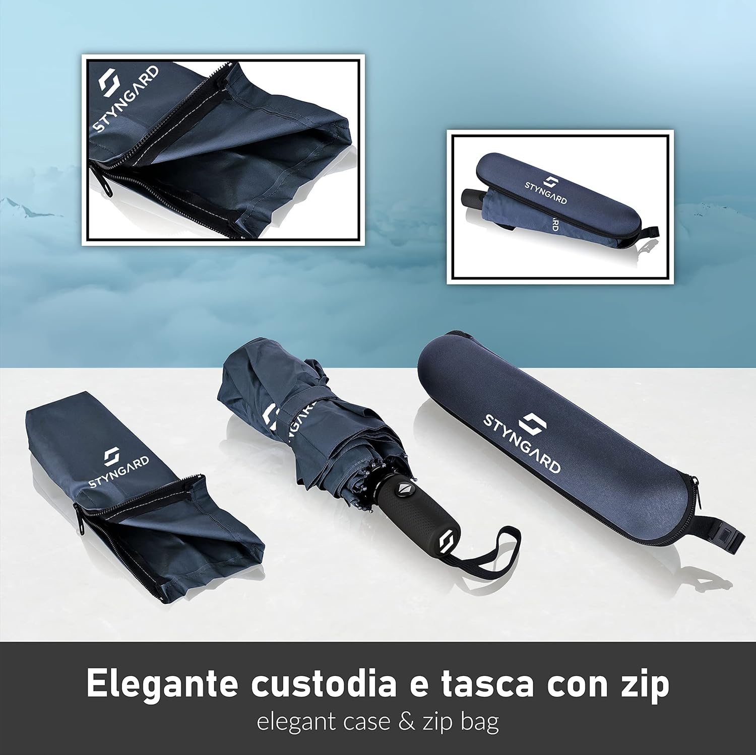 Thumbnail 3 de STYNGARD Ombrello impermeabile automatico OSLO fino a 140 km/h, compatto e leggero