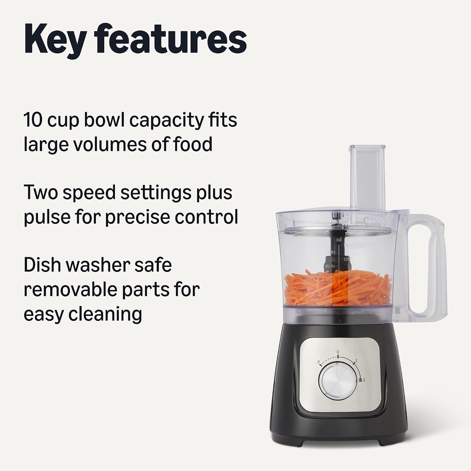 Thumbnail 1 de Amazon Basics Food Processor 10 Cup 🍽