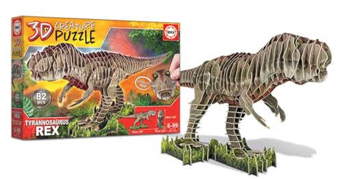 Thumbnail 6 de Educa Puzzle 3D T-Rex 🦖 Set de Construcción Dinosaurios