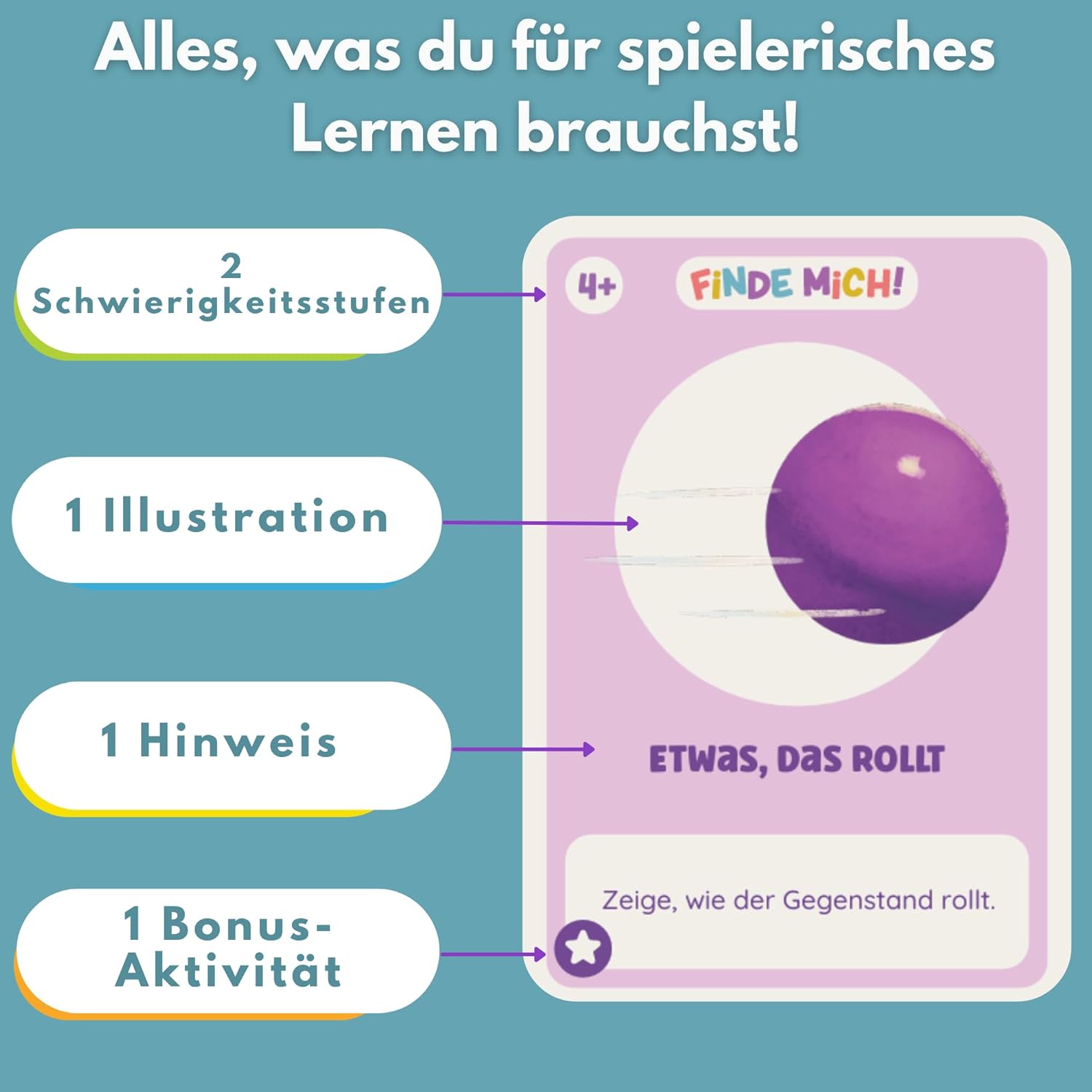 Thumbnail 2 de Oh Happy Games Finde Mich! Indoor Suchspiel – Entdeckerkarten für Kinder von 2 bis 6 Jahren