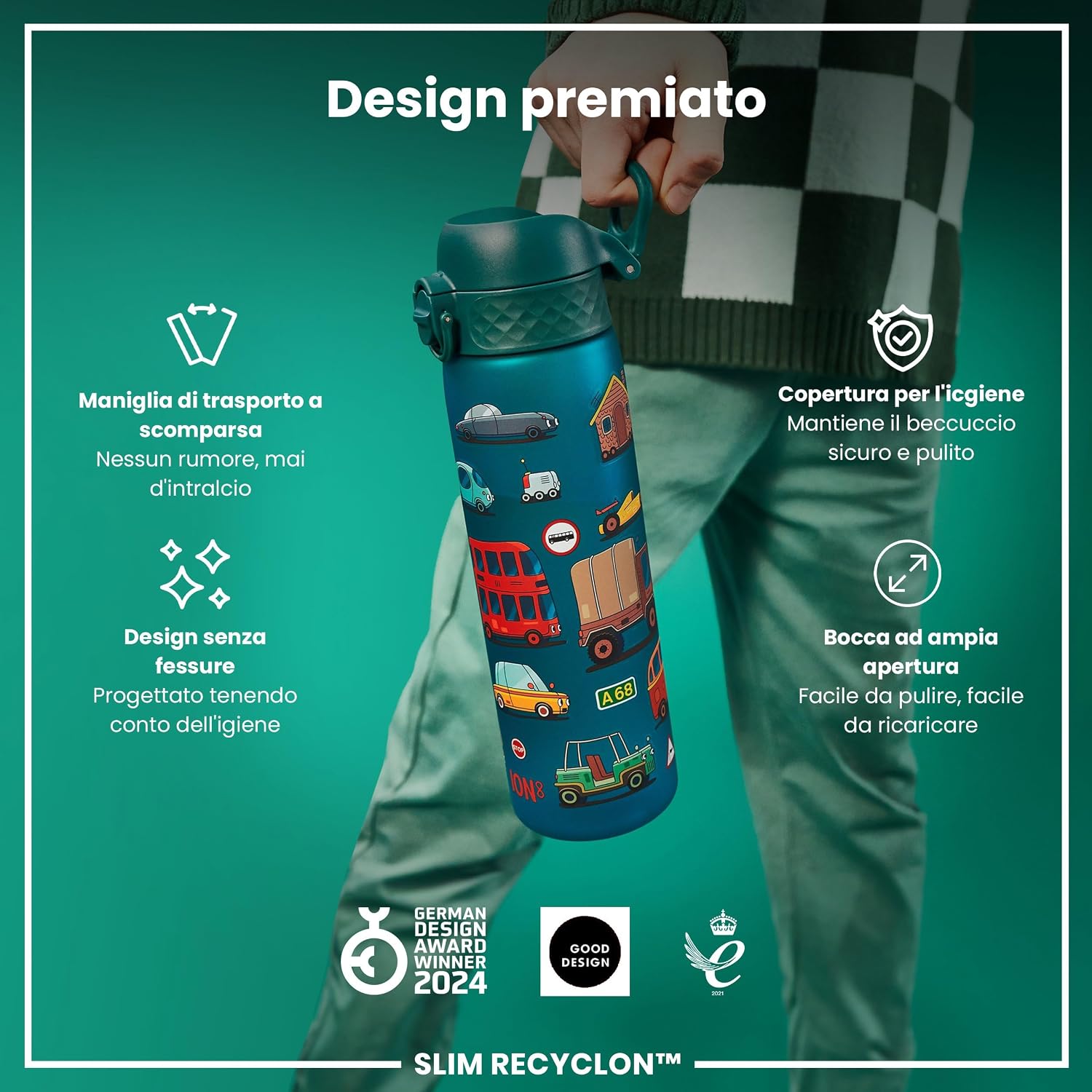 Thumbnail 5 de ion8 Borraccia a prova di perdite 500ml 🥤