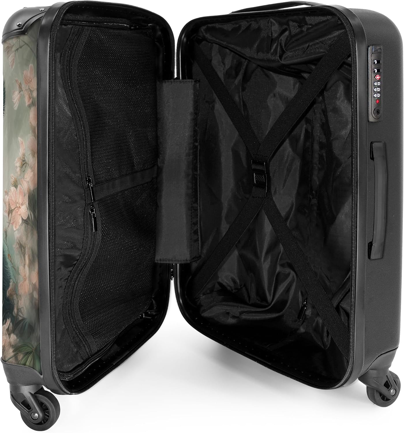 Thumbnail 3 de NoBoringSuitcases.com Valigia Grande - 72 L, 20 kg, ABS con policarbonato e serratura TSA (rosa Panda)