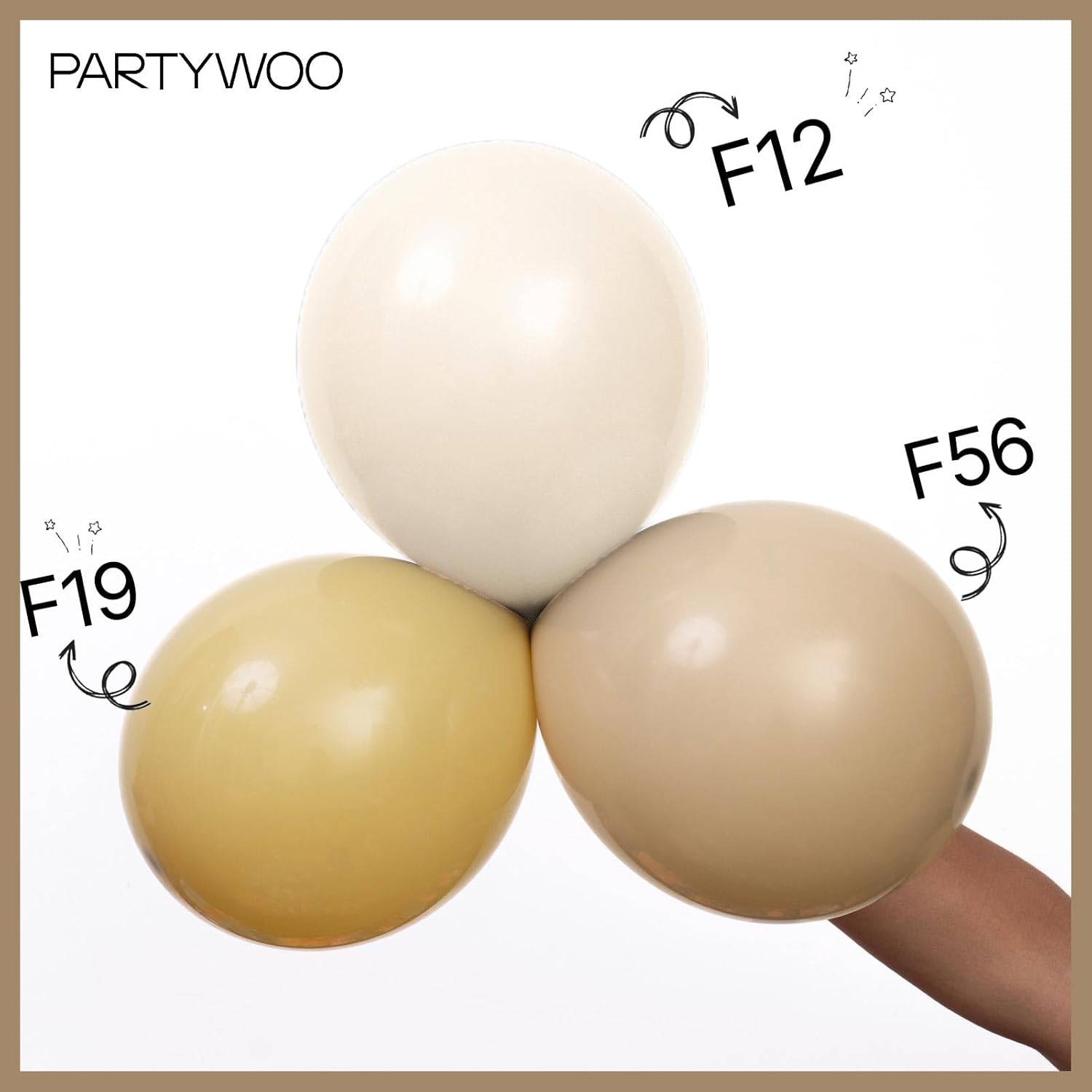 Thumbnail 4 de PartyWoo Cream Balloons 140 pcs 🎈