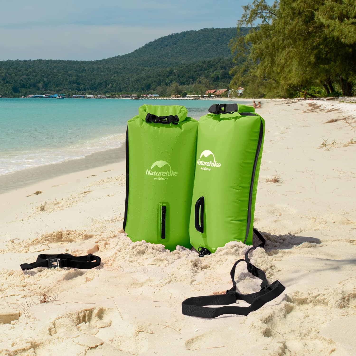 Detalle de Naturehike Piscina gonfiabile 18 l: sacco da nuoto impermeabile con doppio airbag e galleggiamento 18 kg