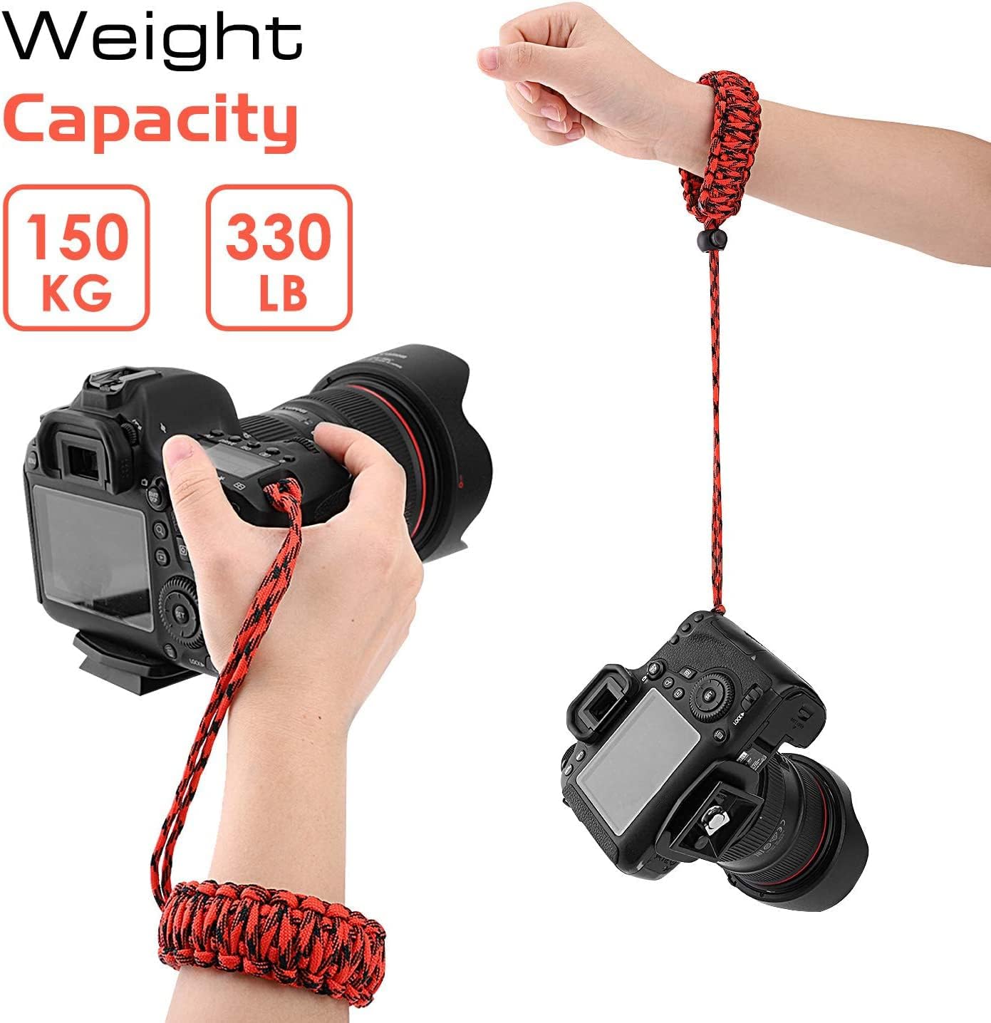 Thumbnail 4 de MoKo DSLR/DSLM Handschlaufe aus Paracord & Nylon – Kameraband für Nikon, Sony, Fuji, GoPro & mehr