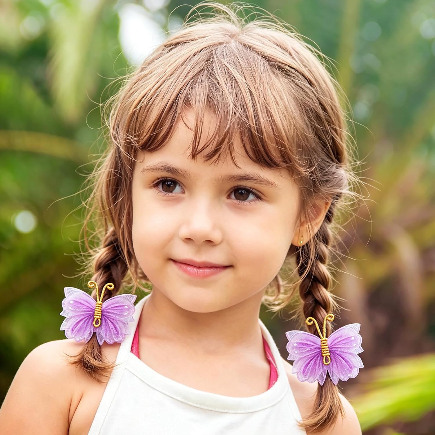 Thumbnail 6 de Paderison Mini Butterfly Hair Clips, Purple Rhinestone Accents, 0.78-Inch