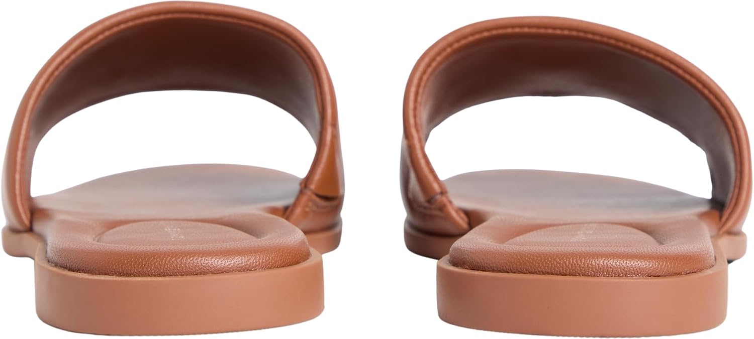 Detalle de Tommy Hilfiger Damen Th Logo Hardware Leather Mule FW0FW09292 – Flache Sandalen