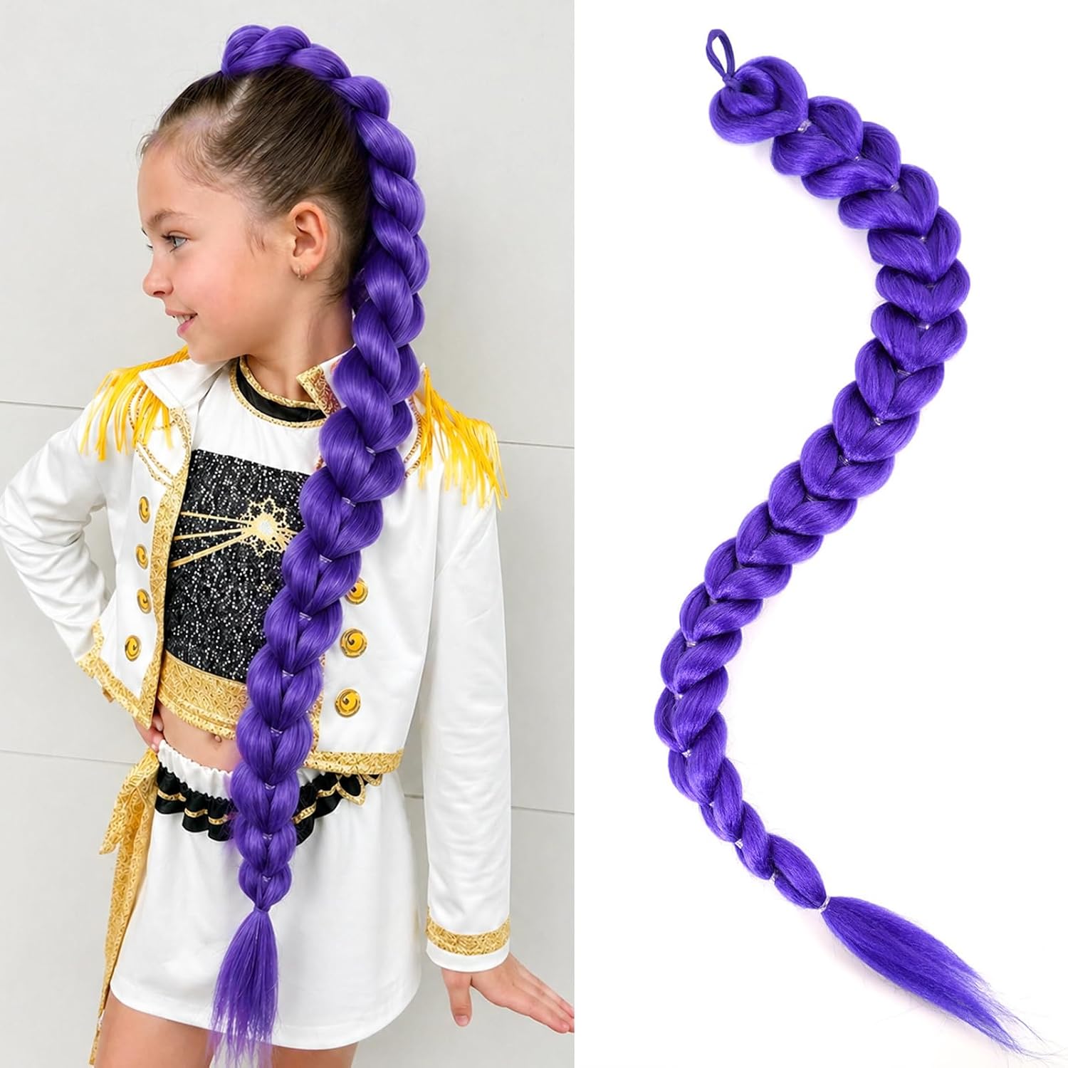 Detalle de Getgal Braided Ponytail Extension, 30-Inch