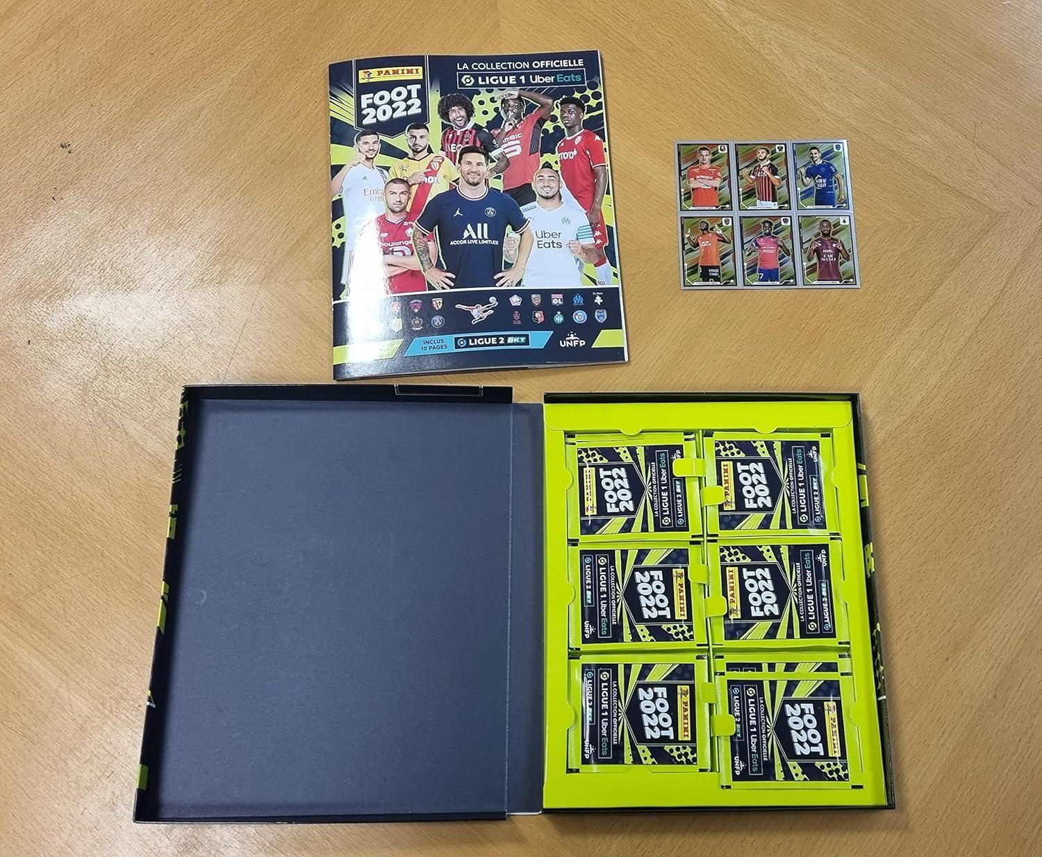 Detalle 2 de Panini stickers Foot Ligue 1 2021-22 coffret 35 pochettes