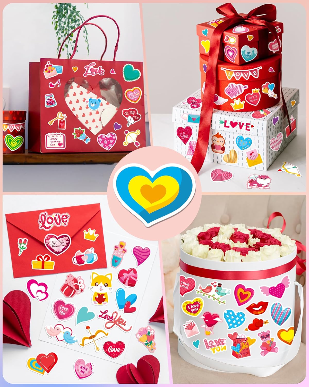 Thumbnail 1 de 550PCS Valentines Day Stickers 🎨