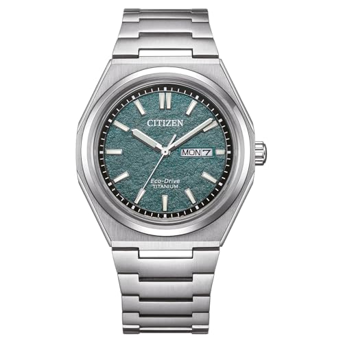 Detalle de Citizen Eco-Drive Herrenuhr AW0130-85XC – Grün, 39,5 mm