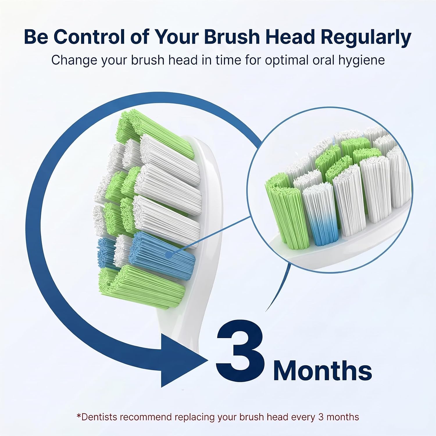 Thumbnail 2 de Pisonicleara Replacement Toothbrush Heads (10-pc) for Philips Sonicare – Medium Soft with Indicator Bristles