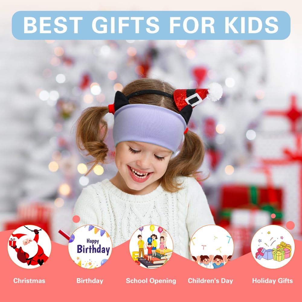 Thumbnail 6 de Joythink Kids Bluetooth Headband Headphones & Sleep Mask (Wireless, Adjustable, Purple)