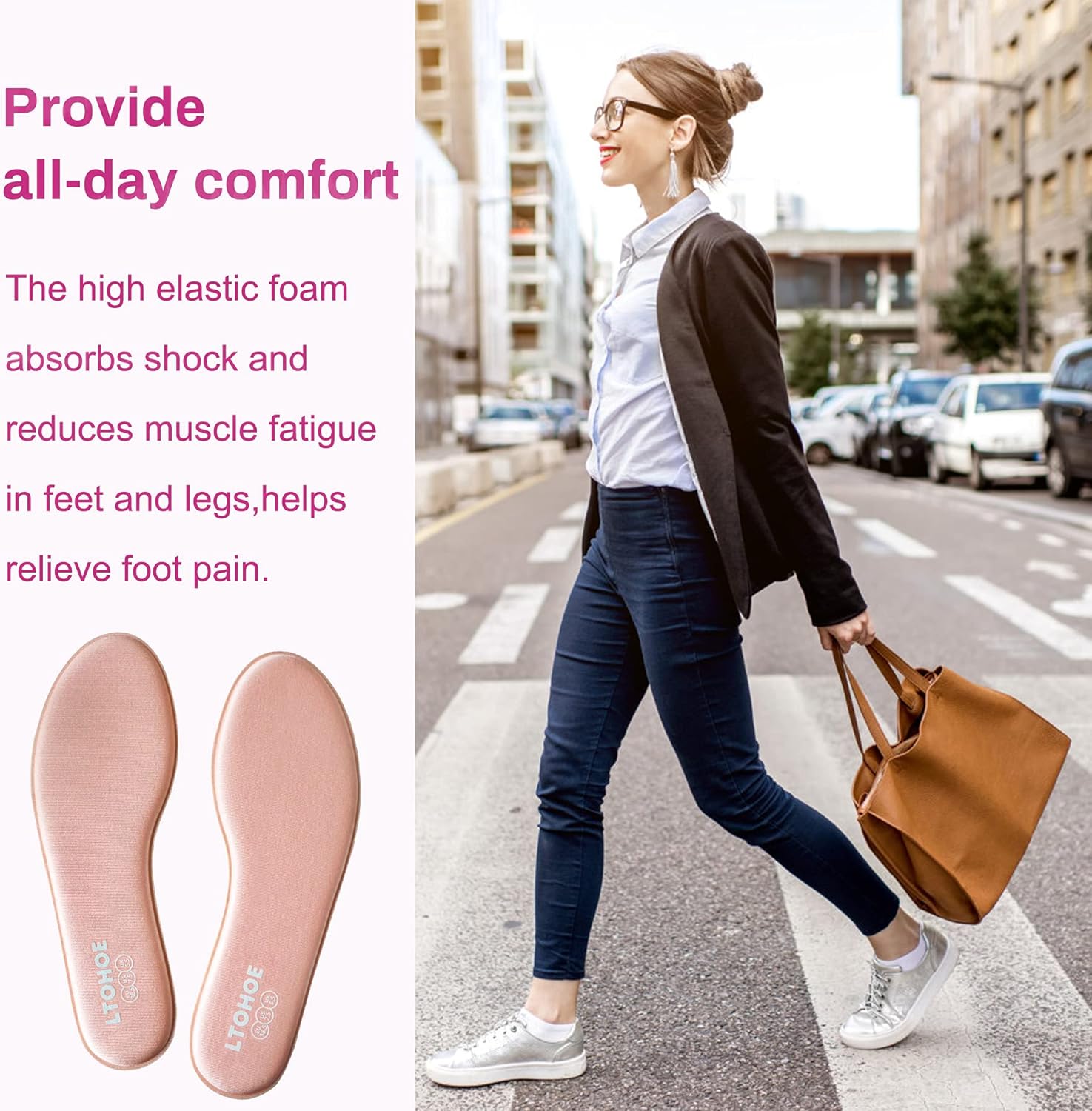 Thumbnail 2 de LTOHOE memory foam insoles 6 mm comfort UK 3-12