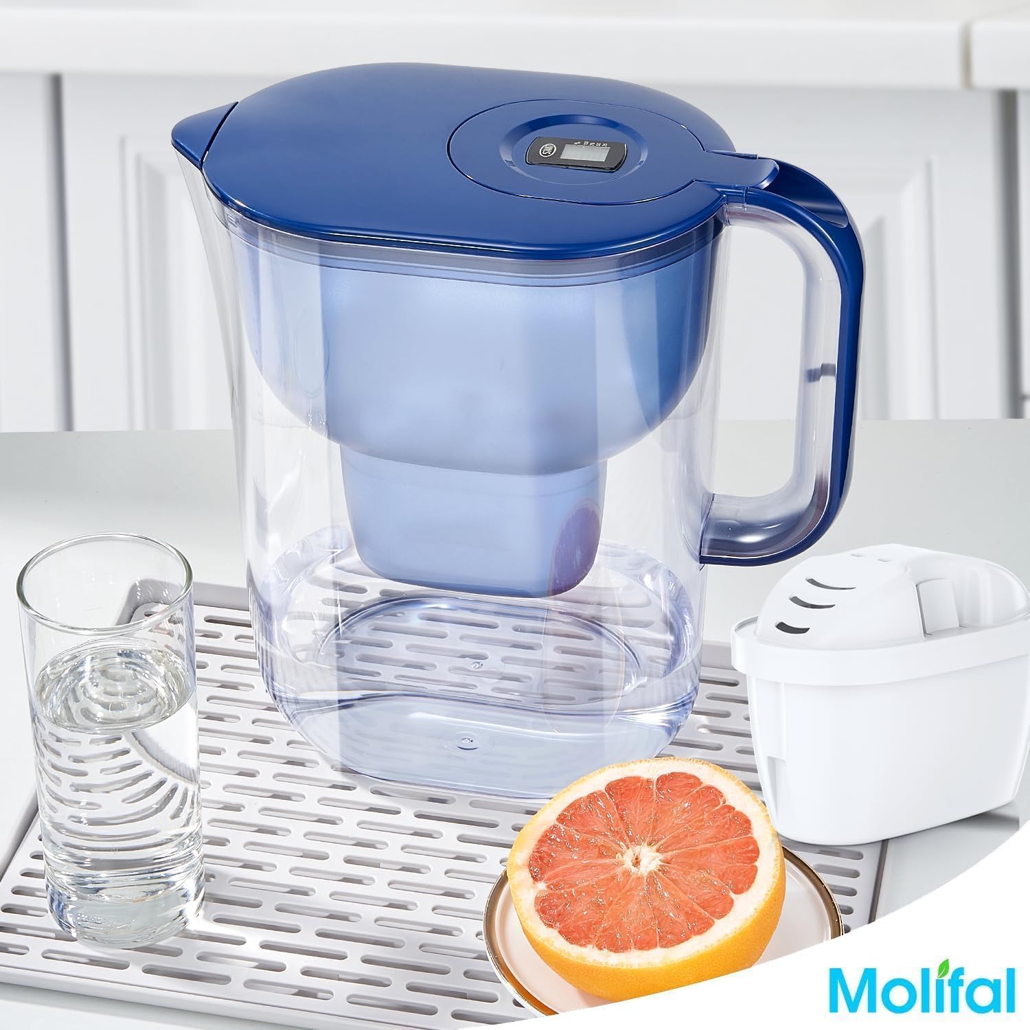 Detalle 2 de Molifal Wasserfilter-Kartusche Ersatz kompatibel mit BRITA MAXTRA/Maxtra+/Maxtra Plus, Style, Marella, Elemaris (12)