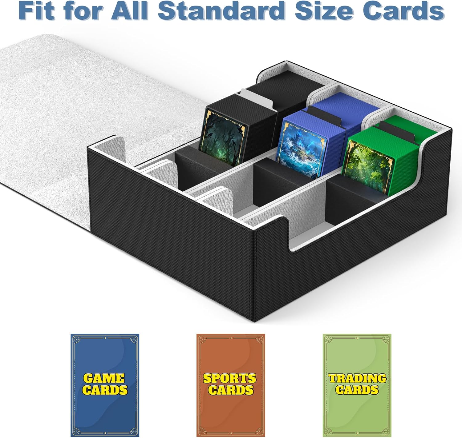 Detalle 2 de Mlikero 1800+ Card Deck Case with Leather Magnetic Closure