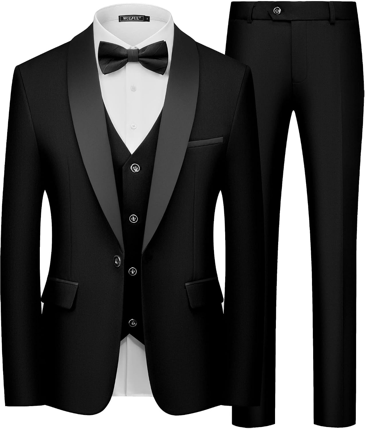 Detalle de WULFUL Slim Fit 3-Piece Tuxedo Suit Set