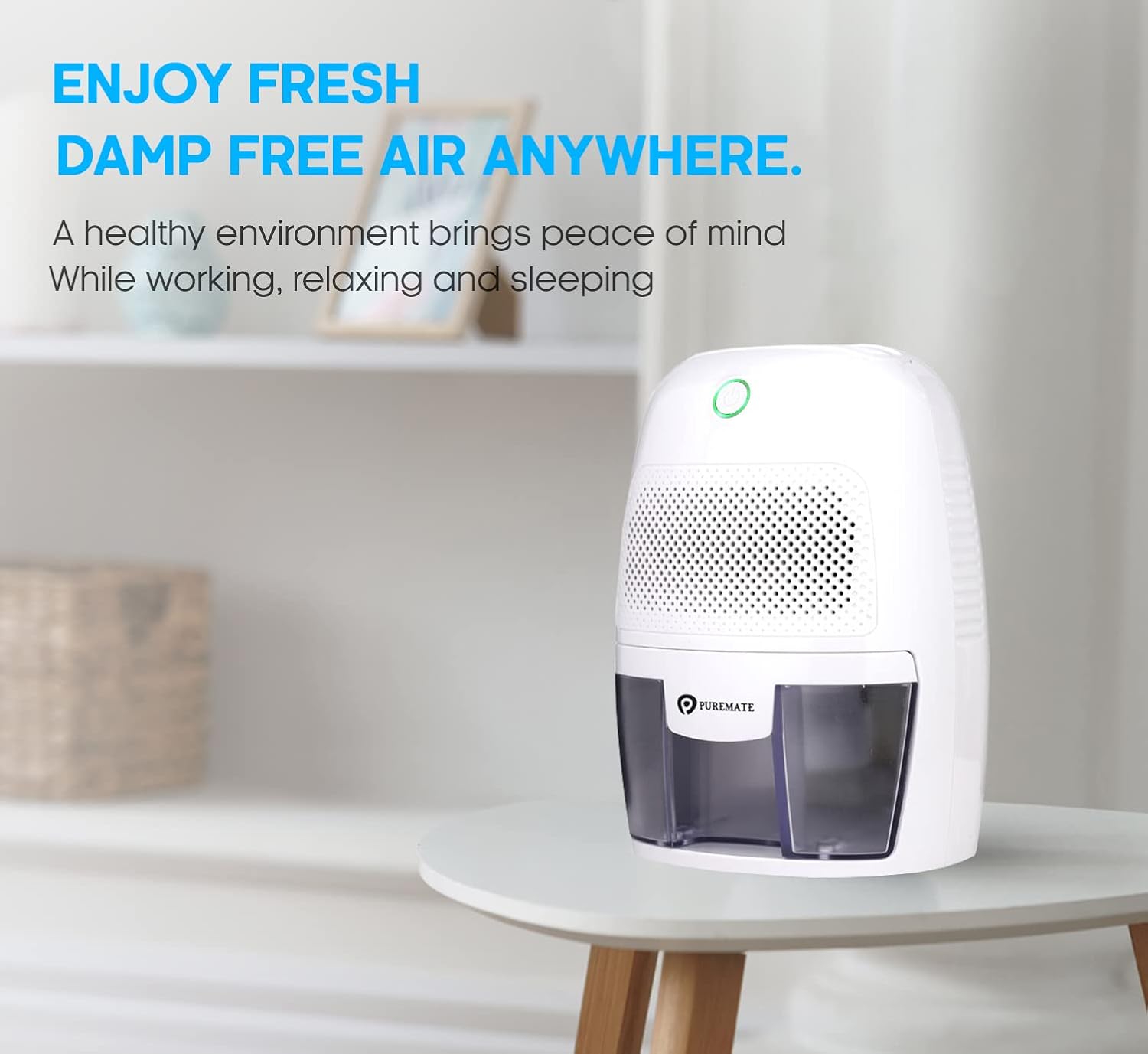 Thumbnail 3 de PureMate Dehumidifier 600 ml compact portable dehumidifier 🏠