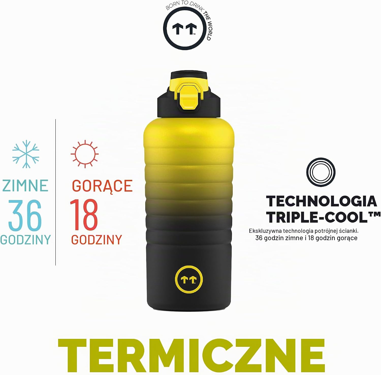 Detalle 2 de Cool Bottles CBSP9TYO – butelka sportowa 950 ml ze stali nierdzewnej