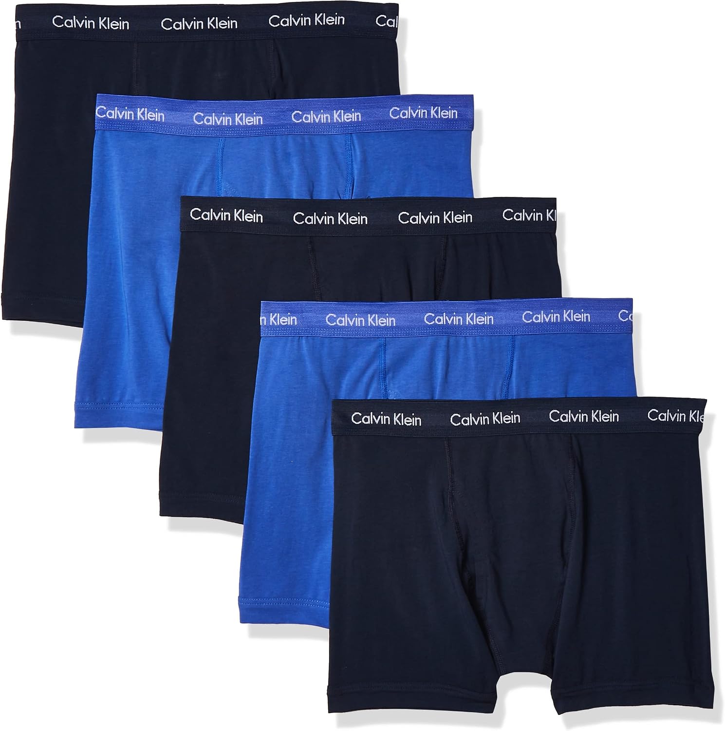 Detalle de Calvin Klein Men's Cotton Stretch 5-Pack Boxer Briefs – Black, Medium