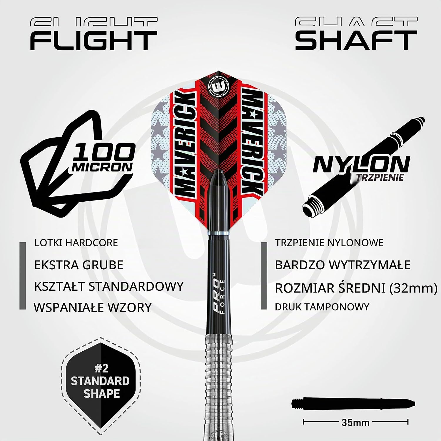 Thumbnail 2 de WINMAU Maverick 21–25 g – stalowe rzutki z beczkami 80% wolframu