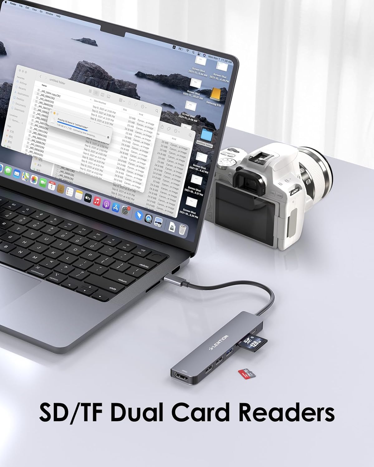Detalle de LENTION CB-CE18 USB C Hub