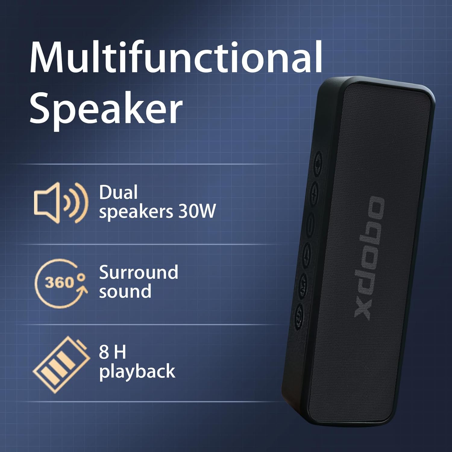 Thumbnail 4 de xdobo X5 Bluetooth Speaker — 30W Portable Power with IPX6 and 8-Hour Playback