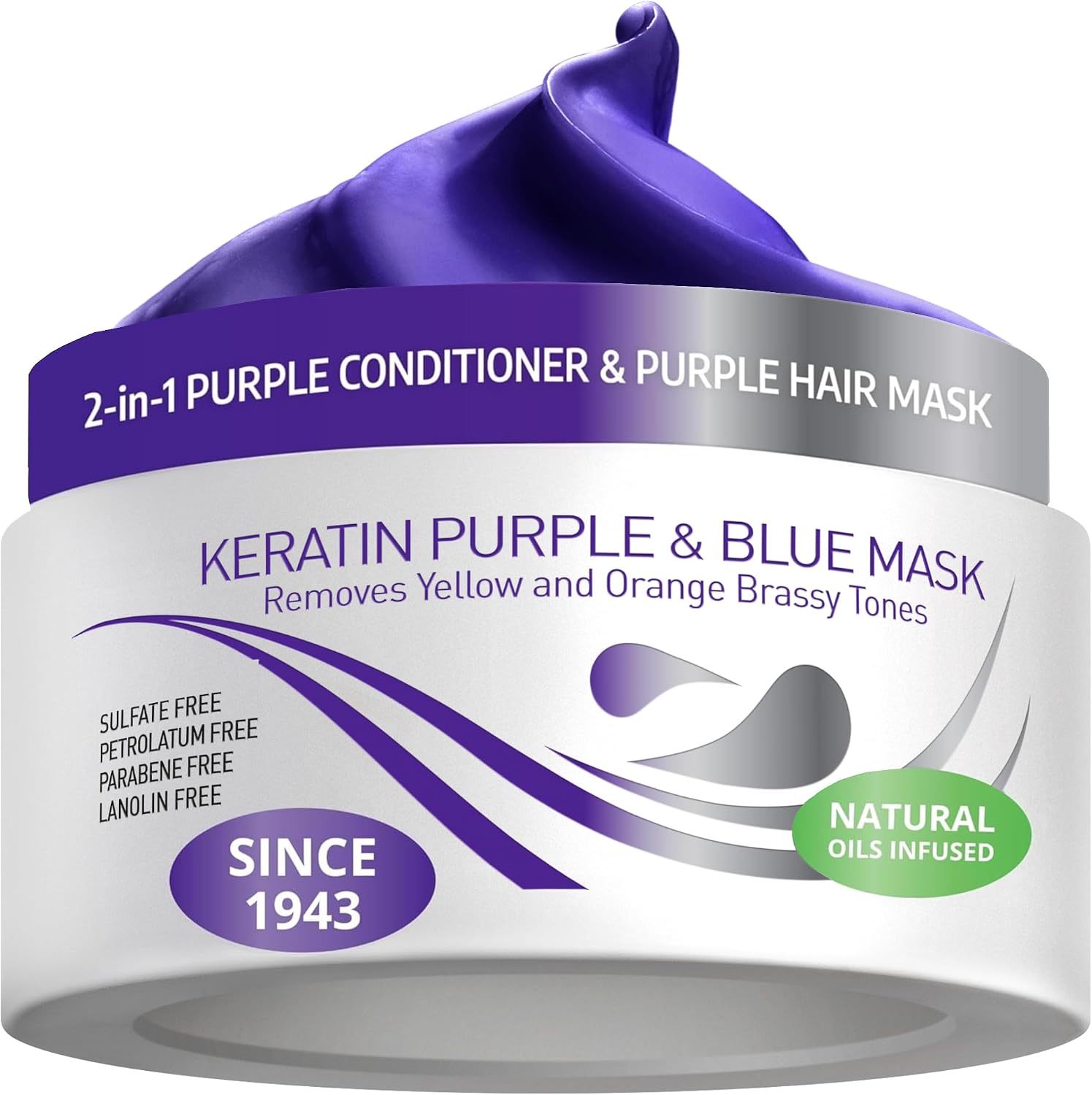 Detalle de Vitamins Maschera viola cheratina 2 in 1