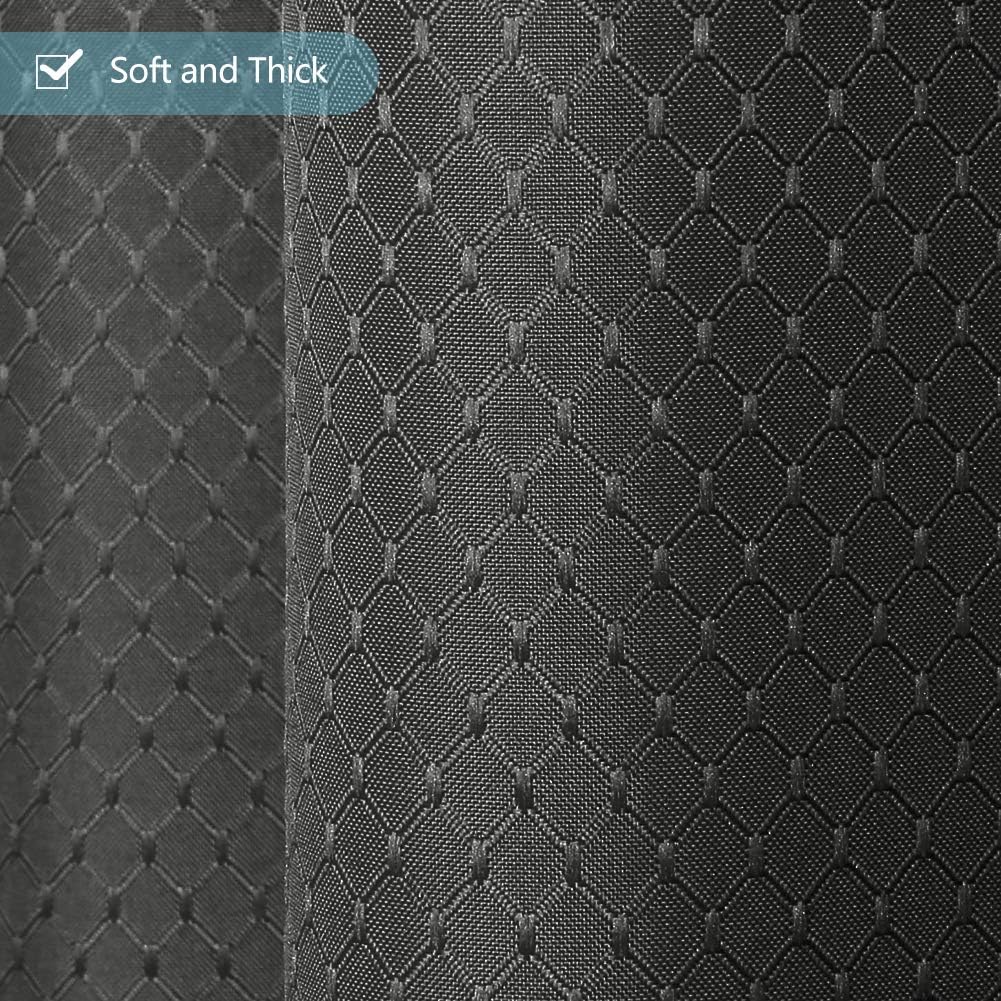Detalle de Furlinic tenda doccia antimuffa in poliestere grigio scuro 180x200 cm con 12 ganci