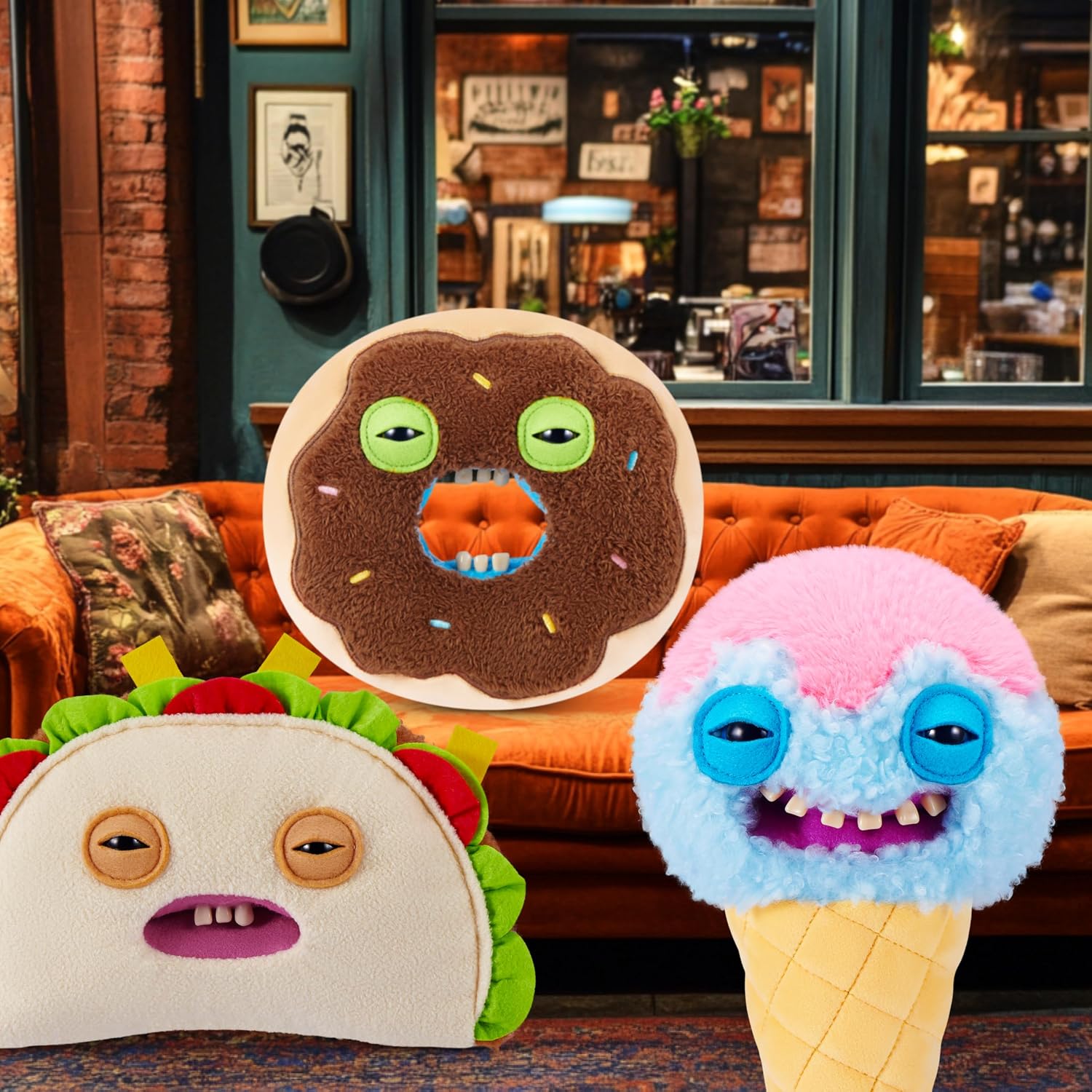 Detalle de Fuggler 157103 Cores Series 1 Fuggalicious Plus Plush Toys, 9-inch 2-Pack