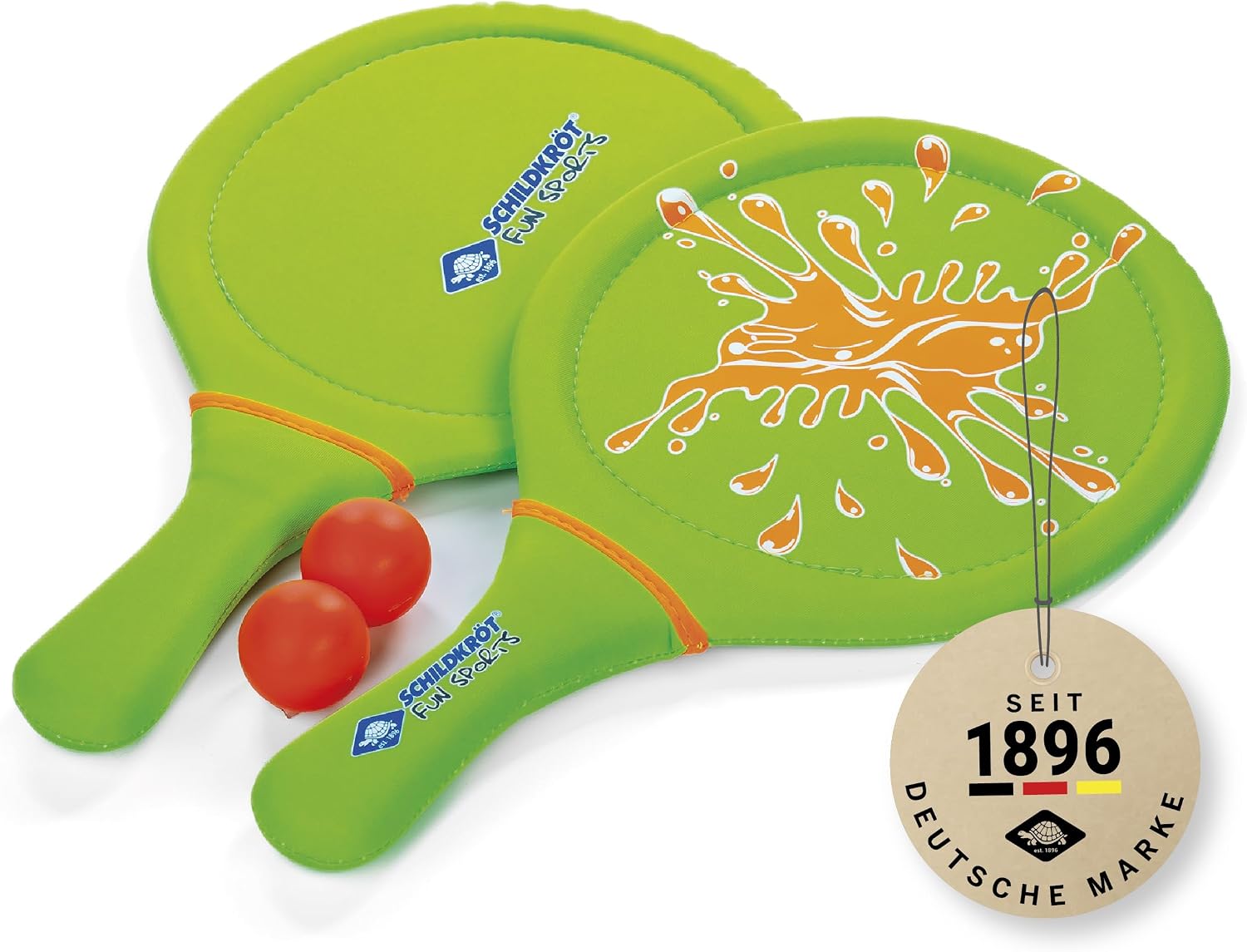 Detalle de Schildkröt – zestaw do gry plażowej, 2 rakietki i 2 piłki neoprenowe