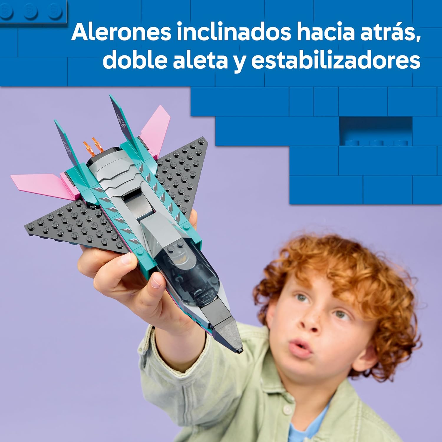Detalle de LEGO City 60489 Jet vs Coche de juguete 6+