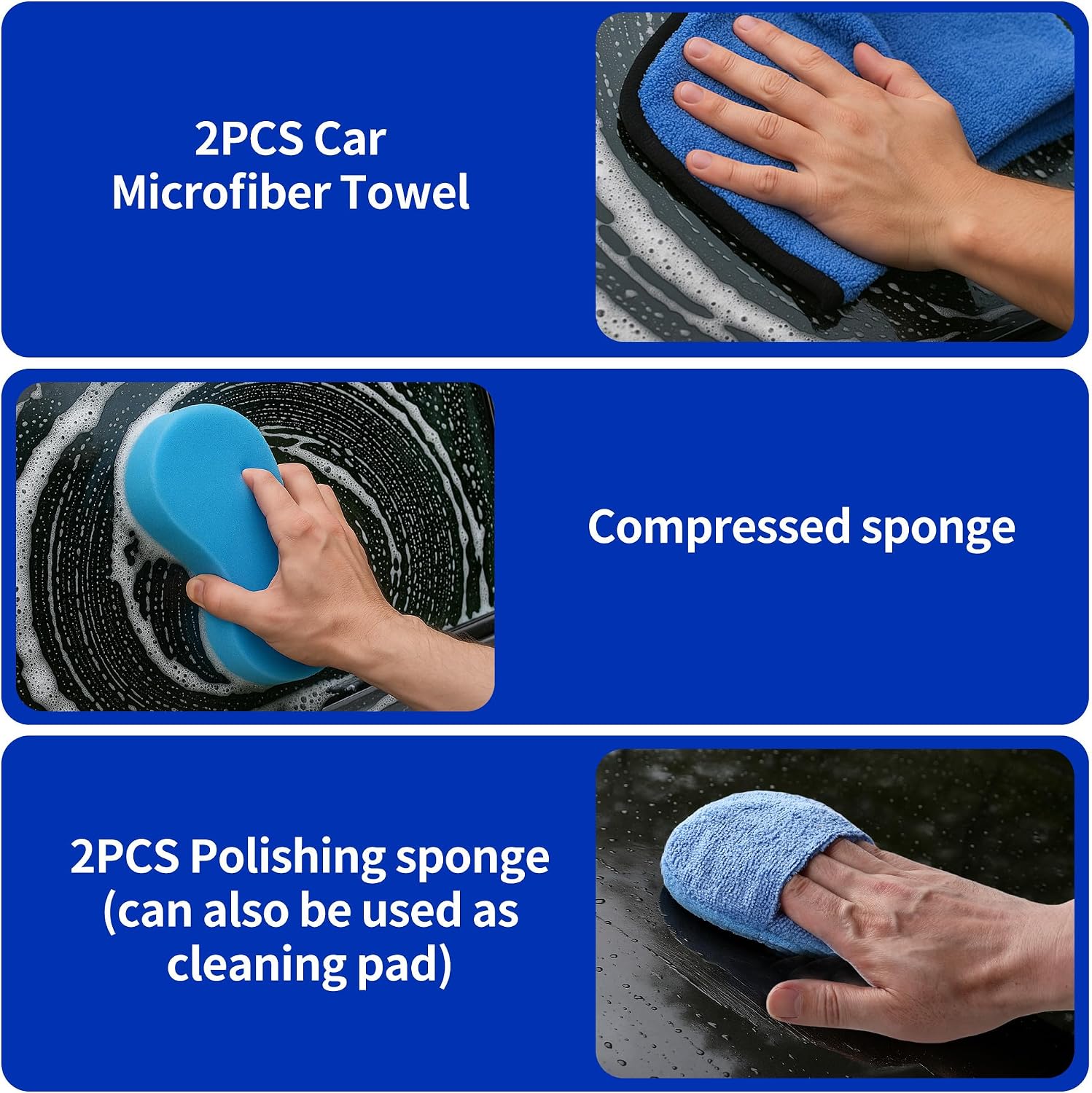 Thumbnail 2 de BUCOMTU 31Pezzi Kit Pulizia Auto – Set completo per interni ed esterni