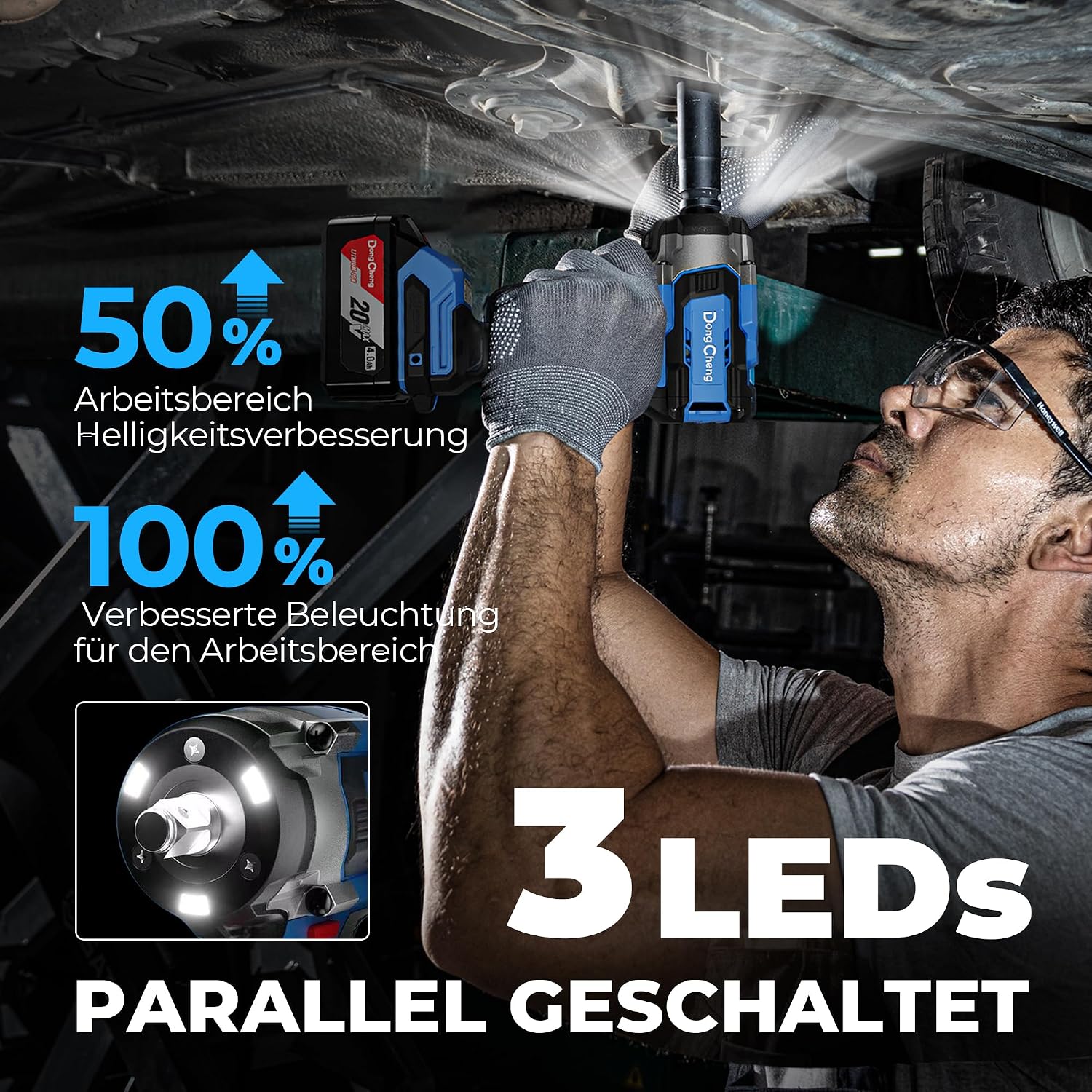 Thumbnail 5 de Dong Cheng 18V Bürstenloser Schlagschrauber 598 Nm