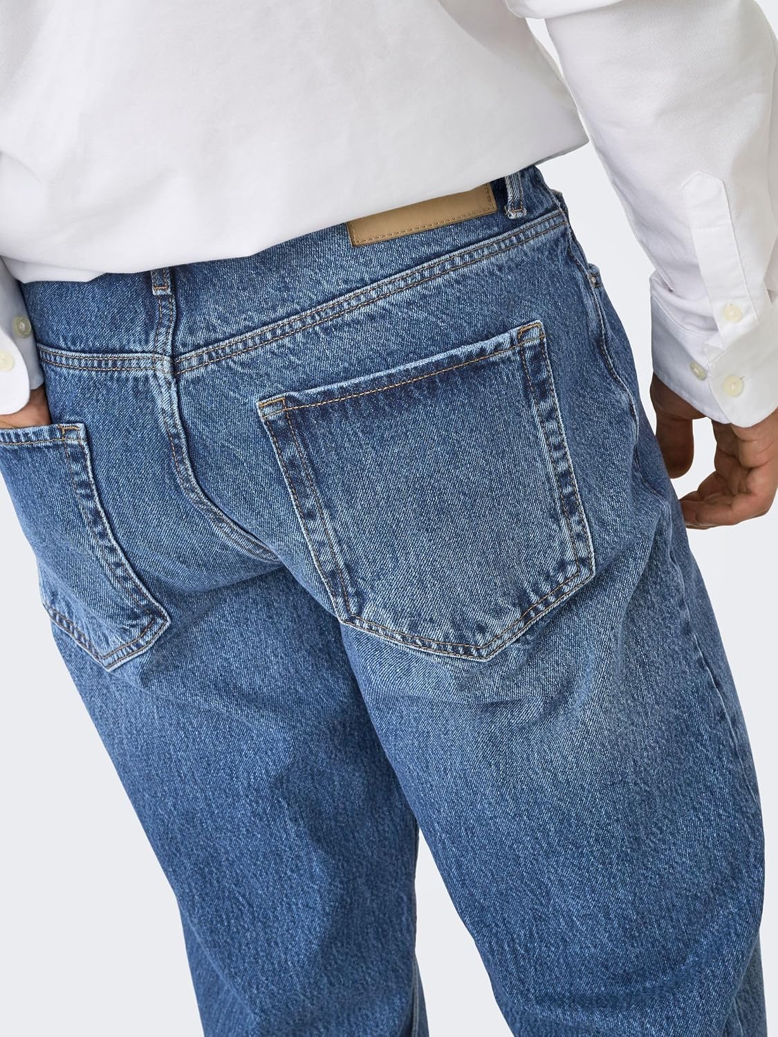 Thumbnail 6 de Only & Sons Men's Pants in Medium Blue Denim