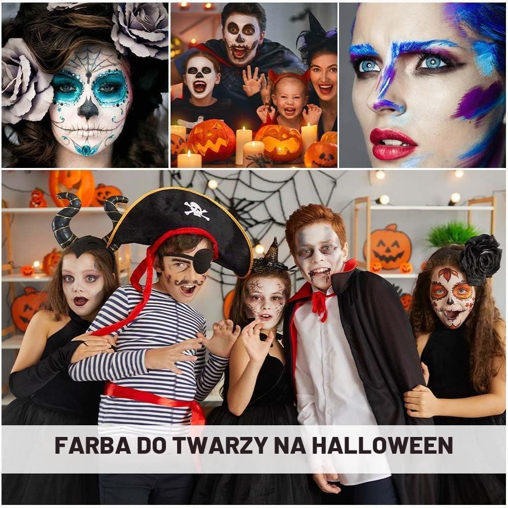 Thumbnail 6 de Aomig Aomig – wodoodporna farba do twarzy w sztyfcie, czarna i biała