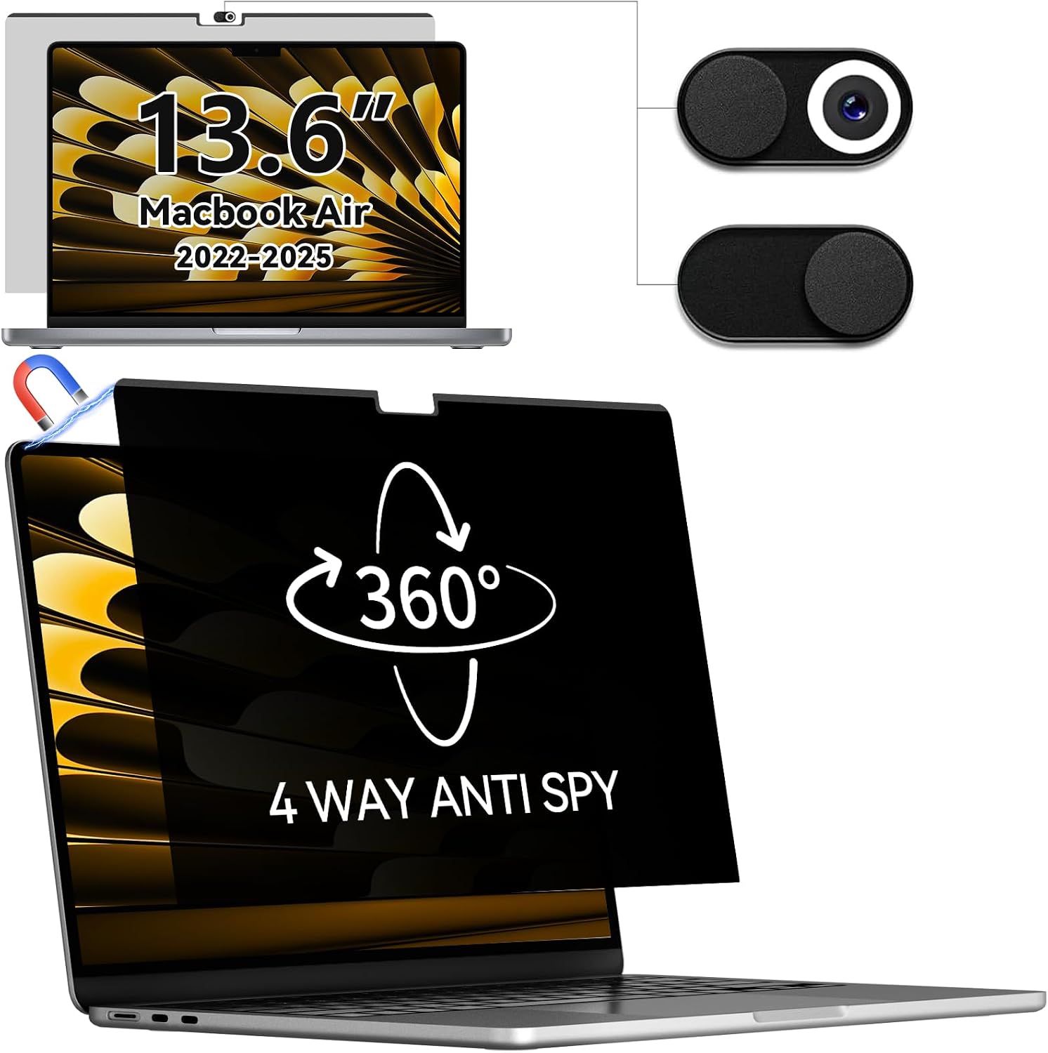 Thumbnail 6 de IPROKKO 13.3 Inch Magnetic Privacy Screen