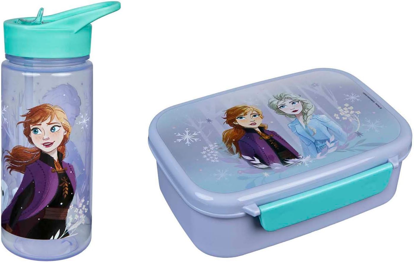 Detalle 2 de Scooli Disney Frozen – zestaw śniadaniowy, pudełko 800 ml i butelka 500 ml
